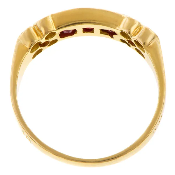 Ruby & Diamond Band Ring