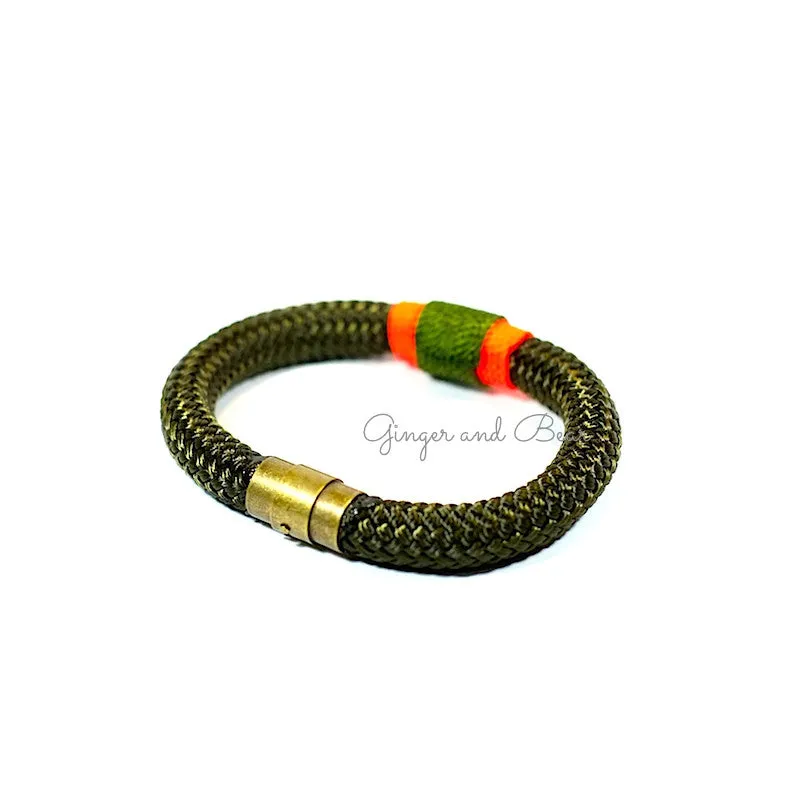 Rugged Eleanor Bracelets: Seaweed Olive