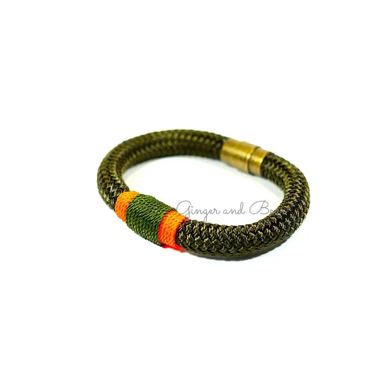 Rugged Eleanor Bracelets: Seaweed Olive