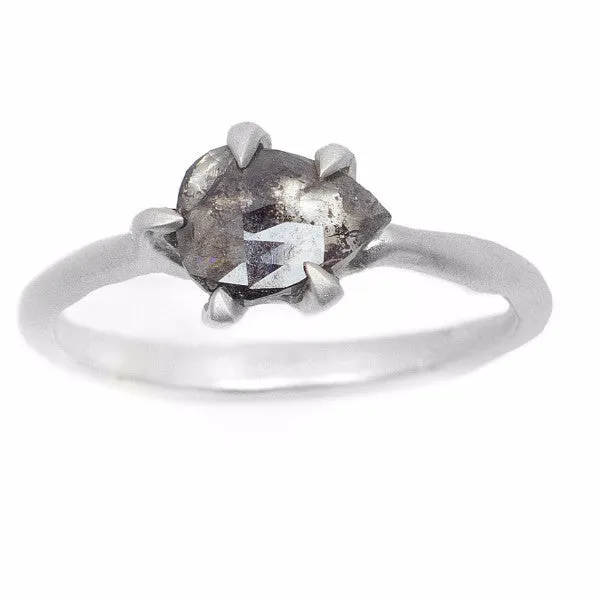 Sloan Grey Pear Diamond Ring