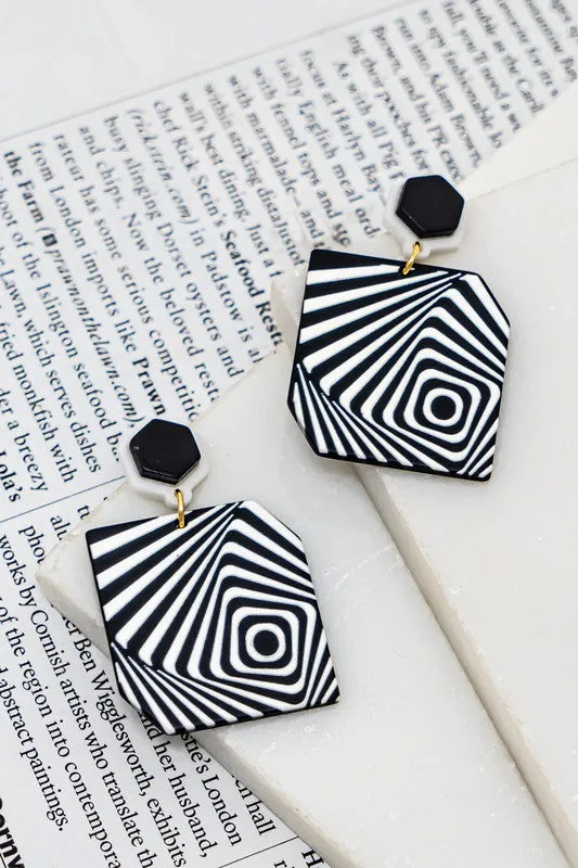 Square Drop Earrings