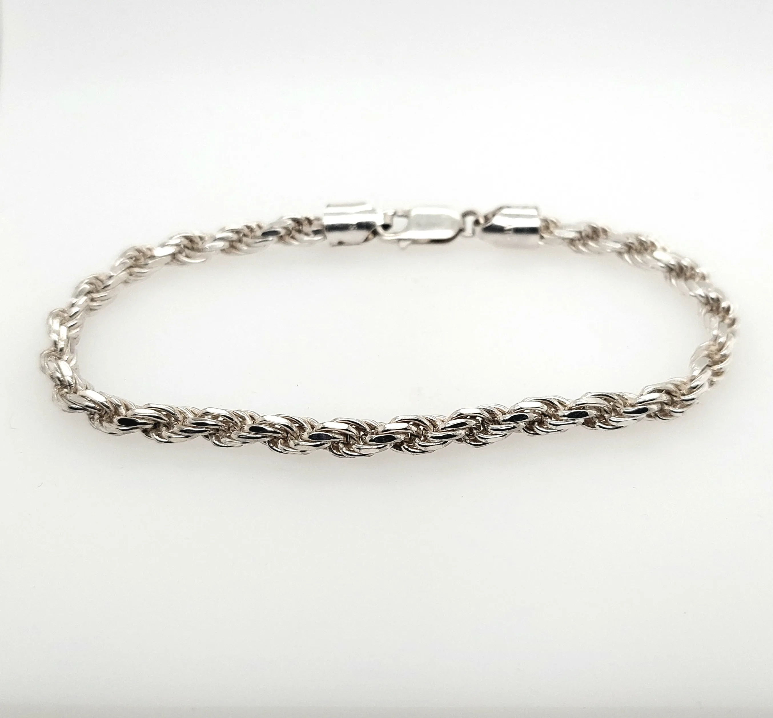 SS Rope Bracelet 4.75mm Length:8.25in