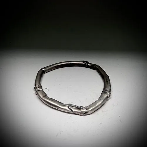 Sterling Silver Thick Bangle