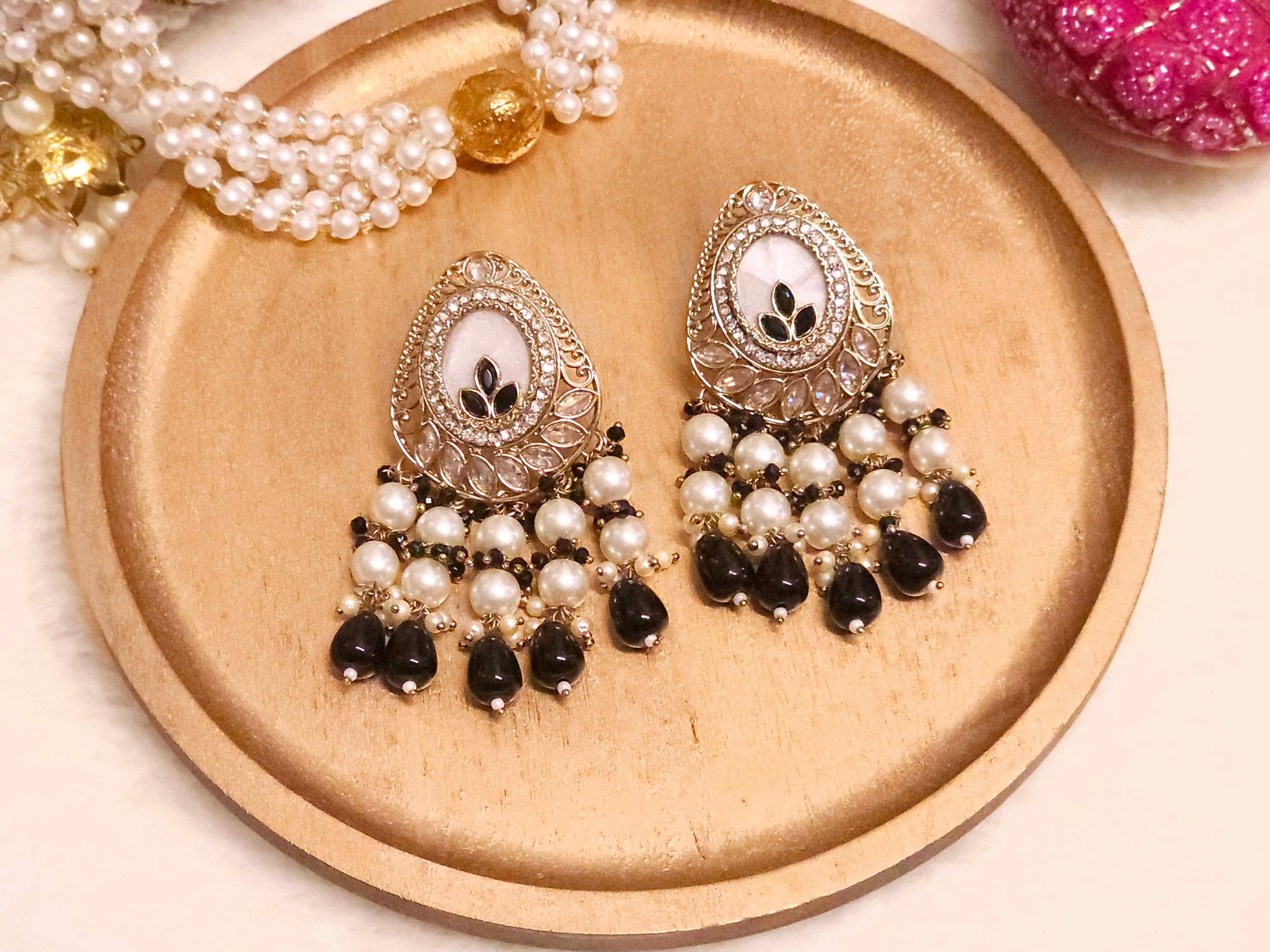 Tamanna Bridal Pearl Earrings | Pearl Drop Earrings