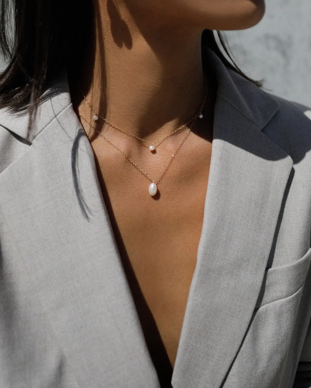 Teardrop Pearl Necklace Set (10% Off)