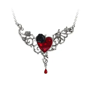 THE BLOOD ROSE HEART NECKLACE