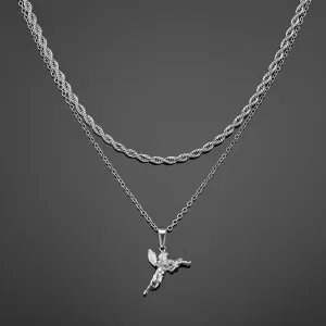 The Gangster Cupid Pendant Set - Silver RG1014S