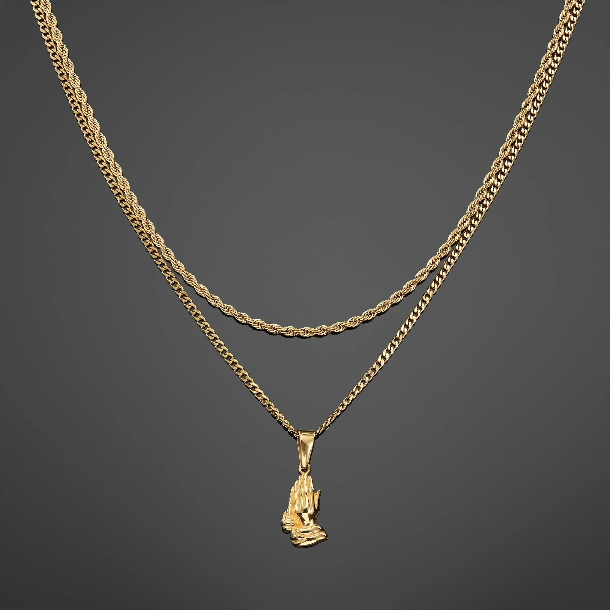 The Gratitude Pendant Set - Gold RG1013G