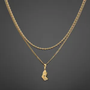 The Gratitude Pendant Set - Gold RG1013G