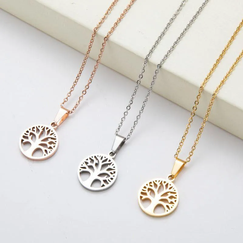 Tree of Life Stainless Steel Necklace