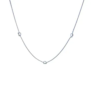 Triple knots Silver Short Necklace