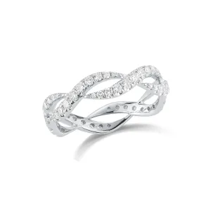 Twisted Diamond Fashion Ring