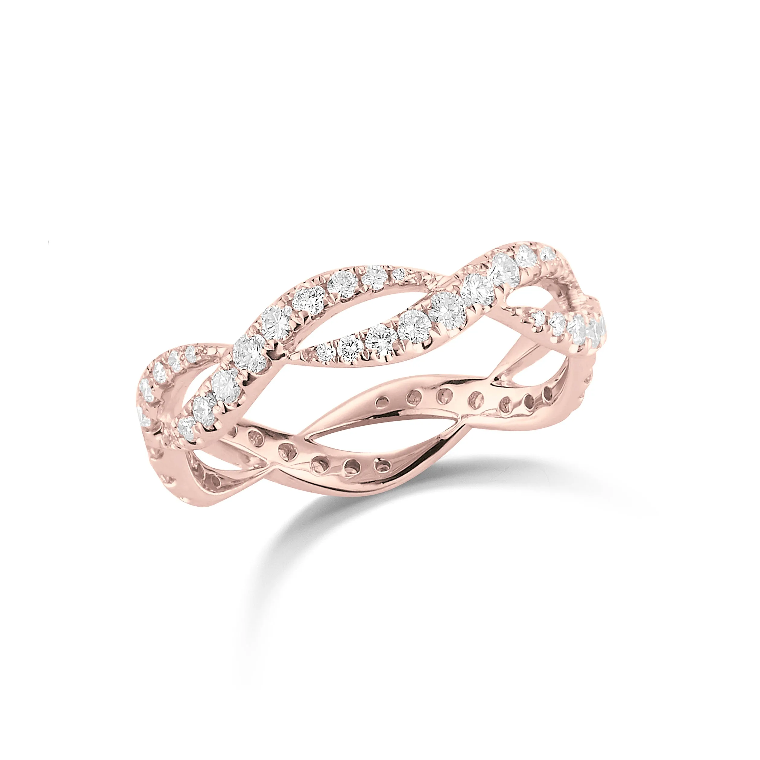 Twisted Diamond Fashion Ring