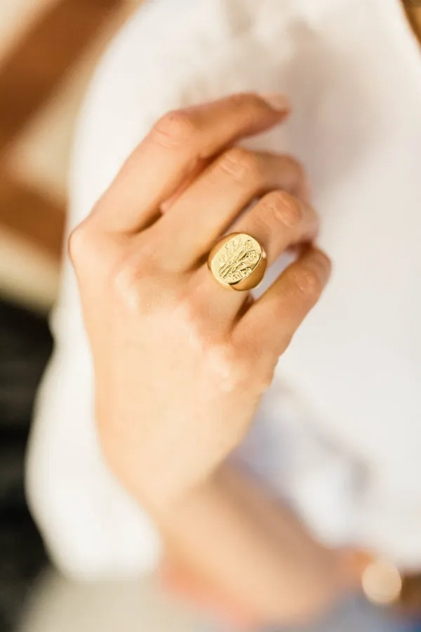 Vintage Wildflower Rings