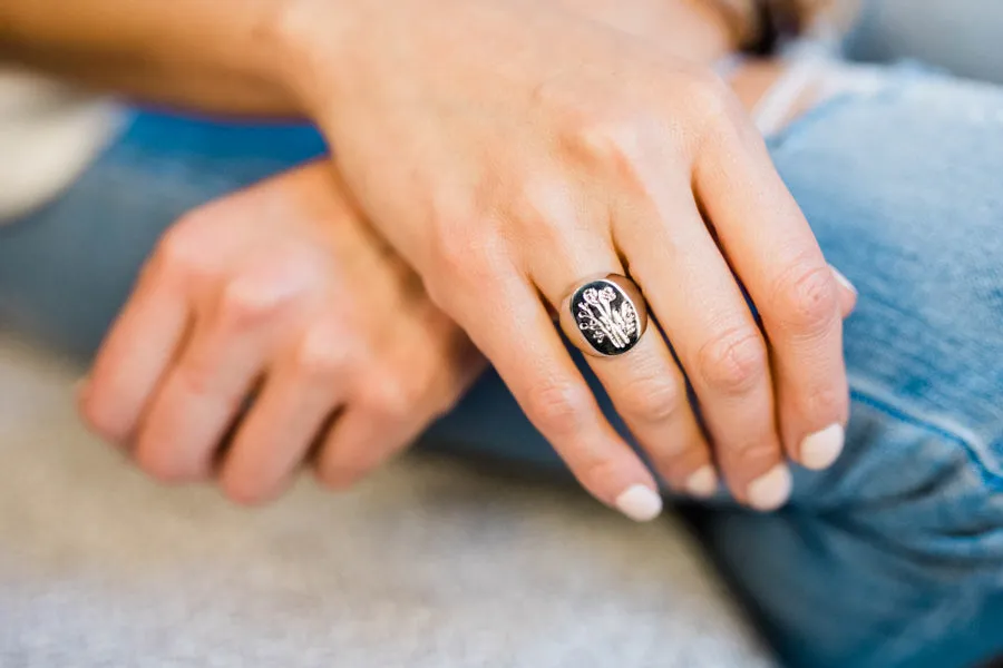 Vintage Wildflower Rings