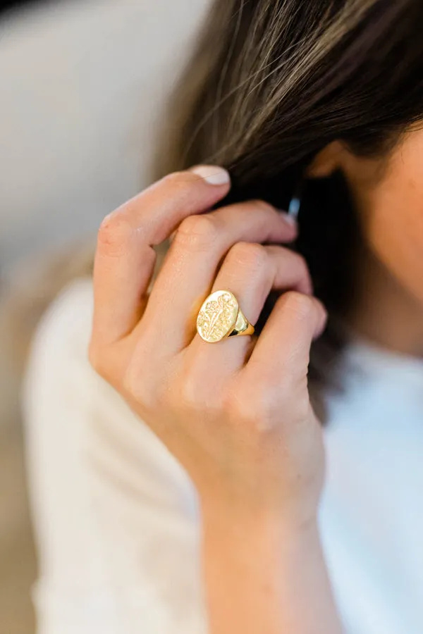 Vintage Wildflower Rings