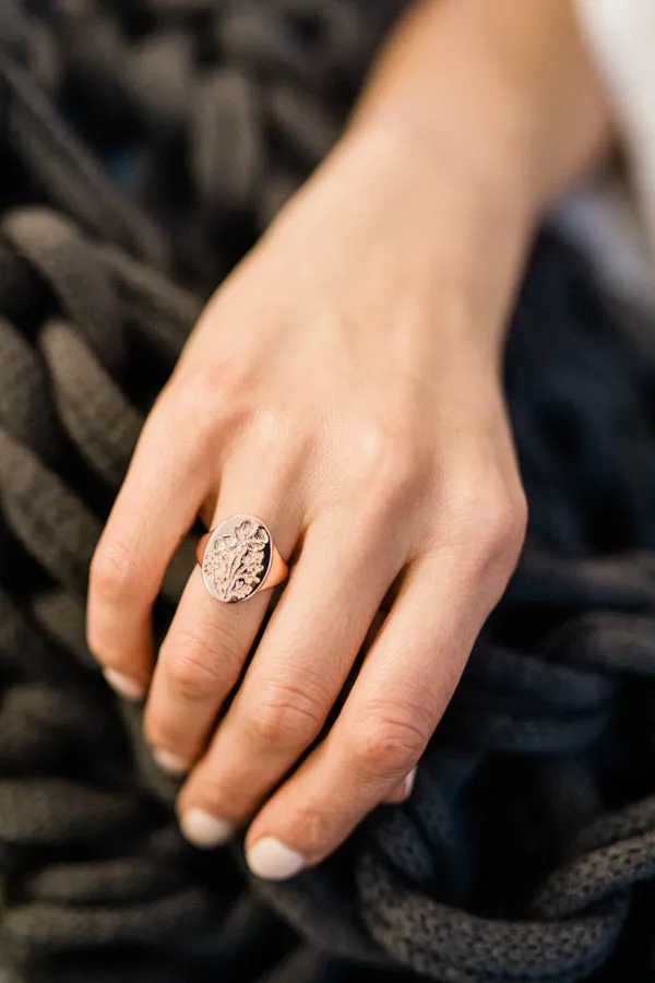 Vintage Wildflower Rings