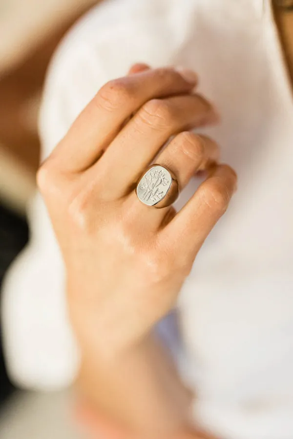 Vintage Wildflower Rings