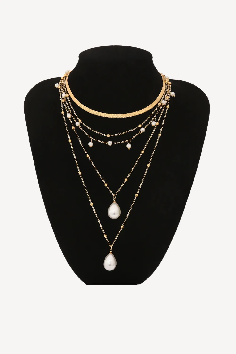 Water Drop Pearl Pendant Necklace