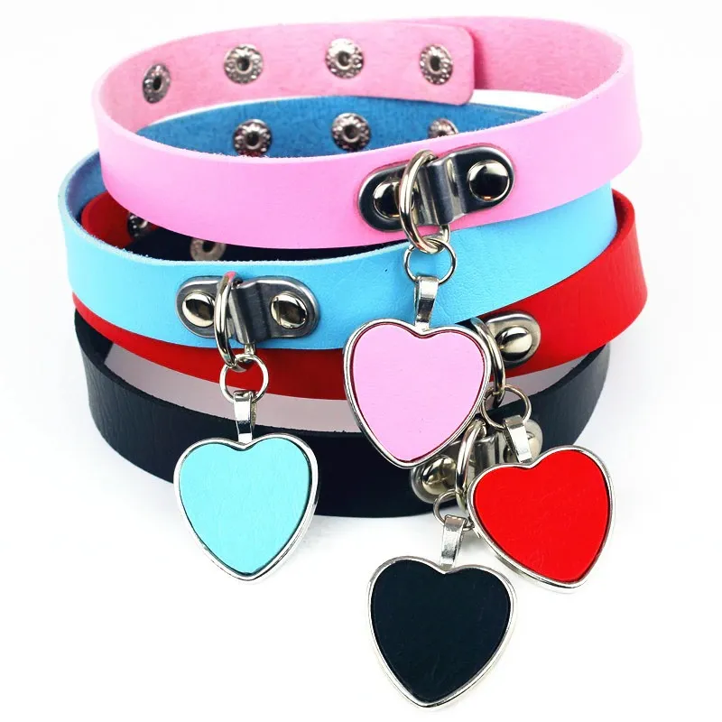 Women's Fashion Gothic Choker / Necklace Choker PU Leather Collar with Heart