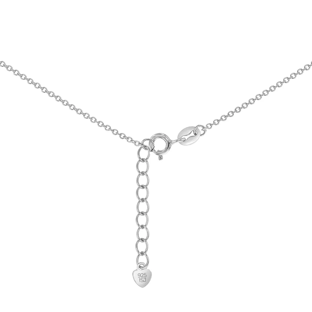 Zephyr Custom Name Women's Necklace - Sterling Silver