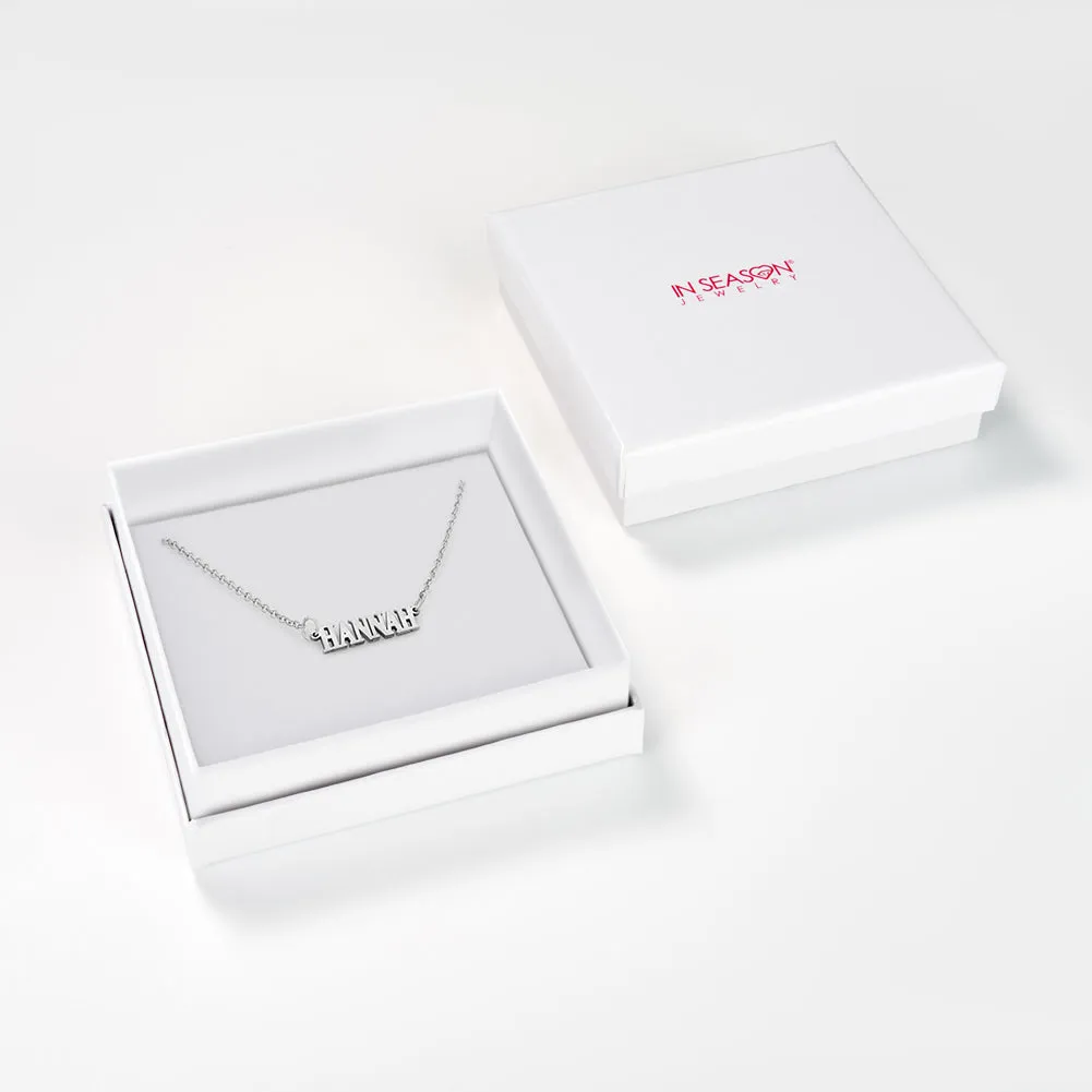 Zephyr Custom Name Women's Necklace - Sterling Silver